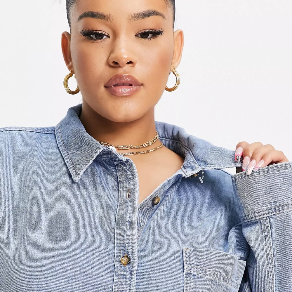 ASOS Curve Denim Shacket - Picture 4 of 4